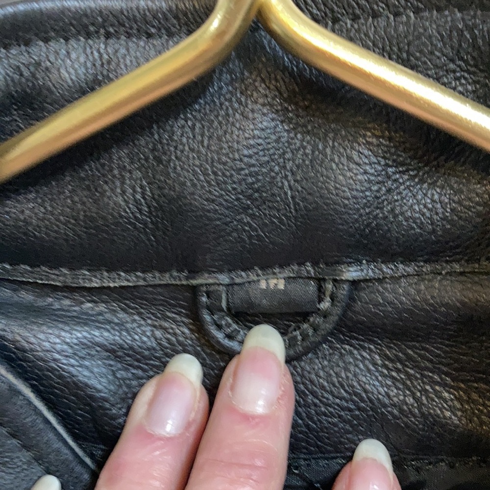 Thick Leather Motorcycle Jacket - image 8